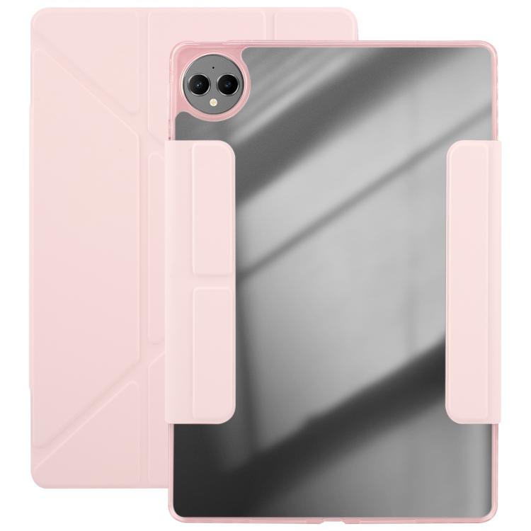 For Huawei MatePad Pro 12.2 2024 Magnetic Detachable Dual-Clasp Acrylic Deformation Leather Tablet Case(Pink) - free shipping - PMC Jewellery - Order now!