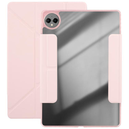 For Huawei MatePad Pro 12.2 2024 Magnetic Detachable Dual-Clasp Acrylic Deformation Leather Tablet Case(Pink) - free shipping - PMC Jewellery - Order now!