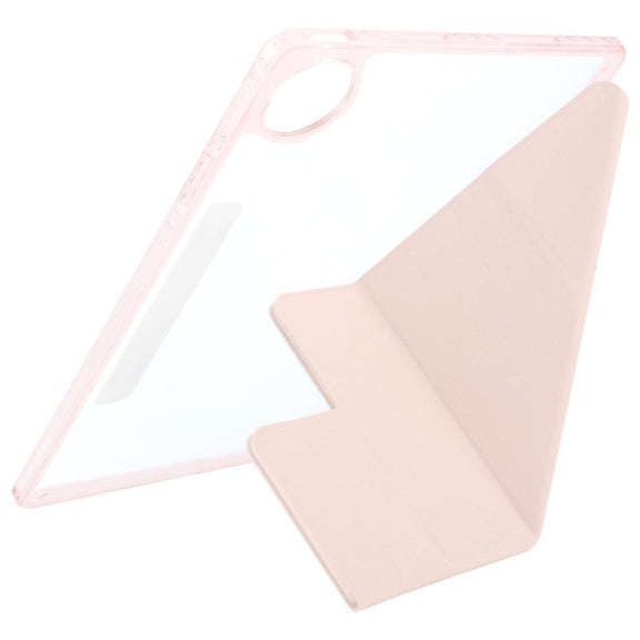 For Huawei MatePad Pro 12.2 2024 Magnetic Detachable Dual-Clasp Acrylic Deformation Leather Tablet Case(Pink)