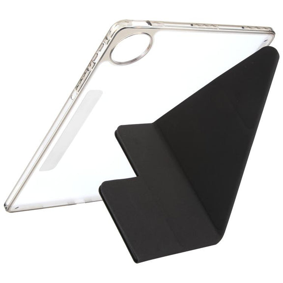 For Huawei MatePad Pro 12.2 2024 Magnetic Detachable Dual-Clasp Acrylic Deformation Leather Tablet Case(Black)