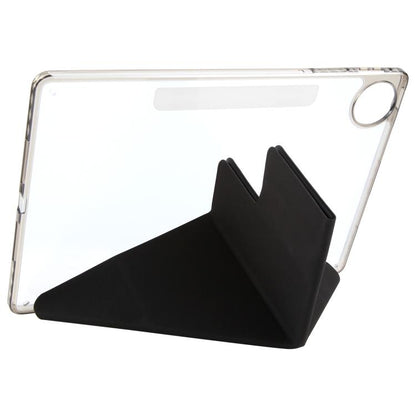 For Huawei MatePad Pro 12.2 2024 Magnetic Detachable Dual-Clasp Acrylic Deformation Leather Tablet Case(Black) - free shipping - PMC Jewellery - Order now!