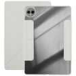 For Huawei MatePad Pro 12.2 2024 Magnetic Detachable Dual-Clasp Acrylic Deformation Leather Tablet Case(Grey) - free shipping - PMC TechLife - Order now!