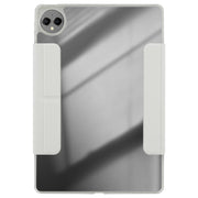For Huawei MatePad Pro 12.2 2024 Magnetic Detachable Dual-Clasp Acrylic Deformation Leather Tablet Case(Grey)