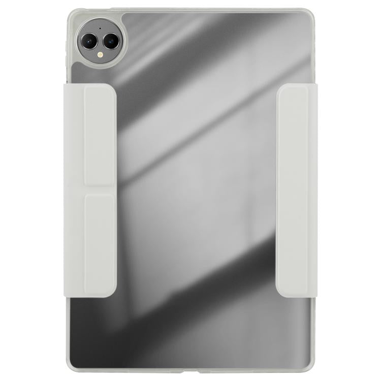For Huawei MatePad Pro 12.2 2024 Magnetic Detachable Dual-Clasp Acrylic Deformation Leather Tablet Case(Grey)
