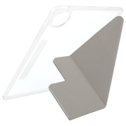 For Huawei MatePad Pro 12.2 2024 Magnetic Detachable Dual-Clasp Acrylic Deformation Leather Tablet Case(Grey)
