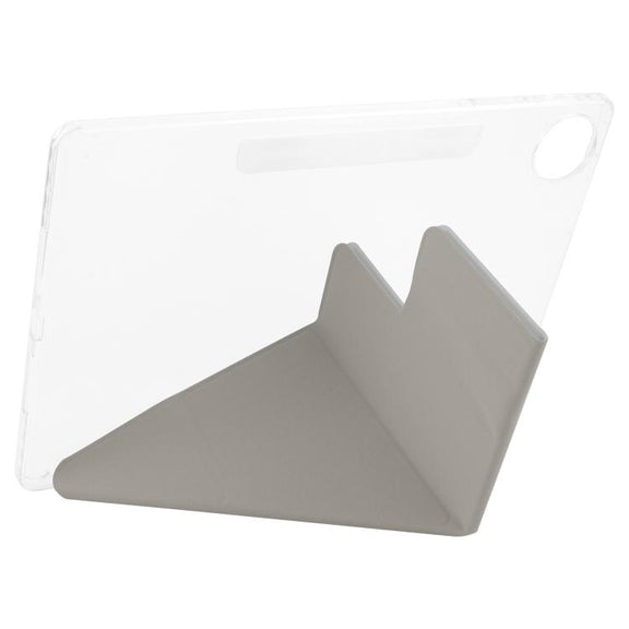 For Huawei MatePad Pro 12.2 2024 Magnetic Detachable Dual-Clasp Acrylic Deformation Leather Tablet Case(Grey)