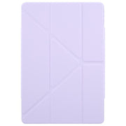 For Huawei MatePad Pro 12.2 2024 Magnetic Detachable Dual-Clasp Acrylic Deformation Leather Tablet Case(Taro Purple)