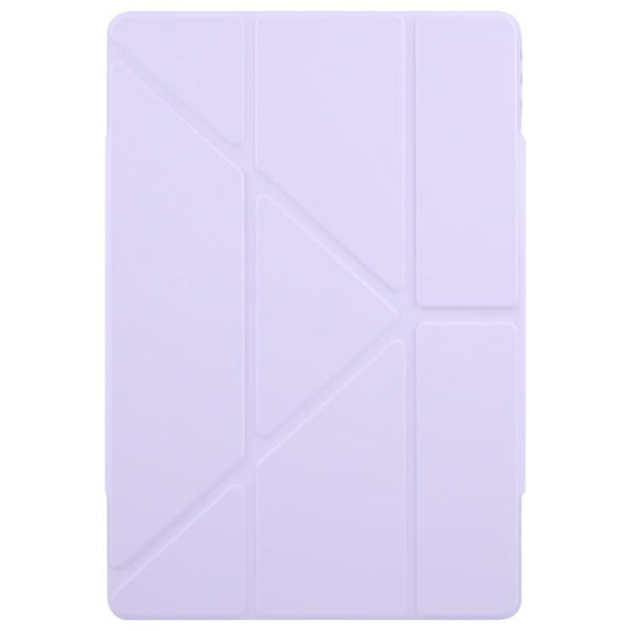 For Huawei MatePad Pro 12.2 2024 Magnetic Detachable Dual-Clasp Acrylic Deformation Leather Tablet Case(Taro Purple)