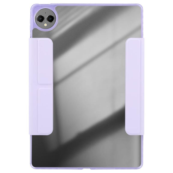 For Huawei MatePad Pro 12.2 2024 Magnetic Detachable Dual-Clasp Acrylic Deformation Leather Tablet Case(Taro Purple)