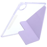 For Huawei MatePad Pro 12.2 2024 Magnetic Detachable Dual-Clasp Acrylic Deformation Leather Tablet Case(Taro Purple)