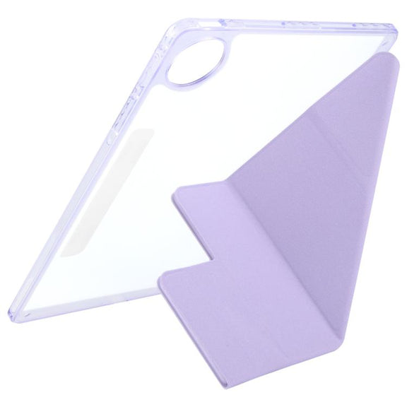 For Huawei MatePad Pro 12.2 2024 Magnetic Detachable Dual-Clasp Acrylic Deformation Leather Tablet Case(Taro Purple)
