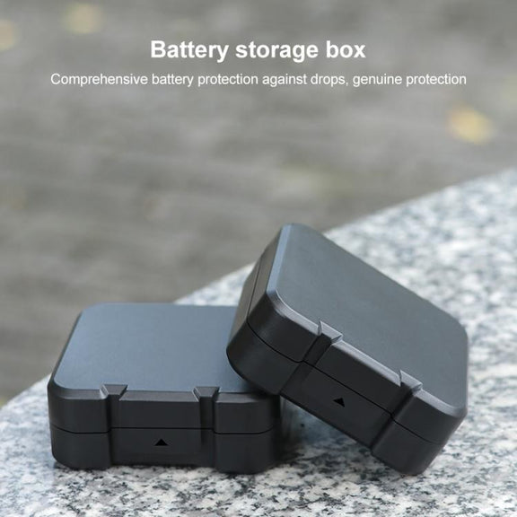 For DJI Osmo Action 5 Pro / 4 Battery & Memory Card Storage Box(Black)