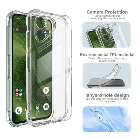 For Fairphone Gen.6 / e / OS Gen.6 imak Shockproof Airbag TPU Phone Case(Transparent)