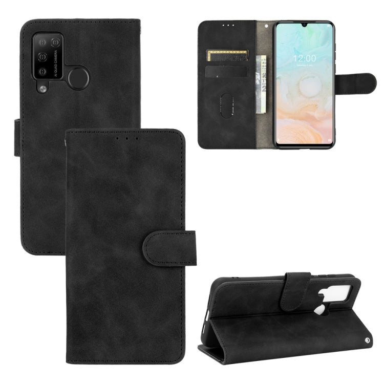 For DOOGEE N20 Pro Solid Color Skin Feel Magnetic Buckle Horizontal Flip Calf Texture PU Leather Case with Holder & Card Slots & Wallet(Black) - More Brand by PMC TechLife | Online Shopping South Africa | PMC TechLife | Buy Now Pay Later Mobicred