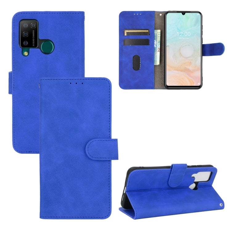 For DOOGEE N20 Pro Solid Color Skin Feel Magnetic Buckle Horizontal Flip Calf Texture PU Leather Case with Holder & Card Slots & Wallet(Blue) - More Brand by PMC TechLife | Online Shopping South Africa | PMC TechLife | Buy Now Pay Later Mobicred