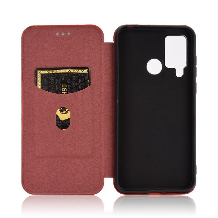 For DOOGEE N20 Pro Carbon Fiber Texture Horizontal Flip TPU + PC + PU Leather Case with Card Slot(Brown) - More Brand by PMC TechLife | Online Shopping South Africa | PMC TechLife | Buy Now Pay Later Mobicred