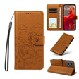 For Motorola Edge 50 Fusion 5G Embossed Heart Dog RFID Blocking Wallet Leather Phone Case(Brown) - free shipping - PMC TechLife - Order now!