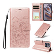 For Motorola Edge 50 Neo 5G Embossed Heart Dog RFID Blocking Wallet Leather Phone Case(Rose Gold) - free shipping - PMC TechLife - Order now!
