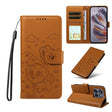 For Motorola Edge 50 Neo 5G Embossed Heart Dog RFID Blocking Wallet Leather Phone Case(Brown) - free shipping - PMC TechLife - Order now!