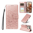For Motorola Edge 50 Ultra 5G Embossed Heart Dog RFID Blocking Wallet Leather Phone Case(Rose Gold) - free shipping - PMC TechLife - Order now!