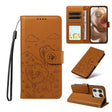 For Motorola Edge 50 Ultra 5G Embossed Heart Dog RFID Blocking Wallet Leather Phone Case(Brown) - free shipping - PMC TechLife - Order now!