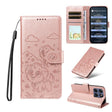 For Motorola Edge 60 Fusion 5G / 60 Pro Embossed Heart Dog RFID Blocking Wallet Leather Phone Case(Rose Gold) - free shipping - PMC TechLife - Order now!