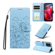 For Motorola Moto G04 / G24 / E14 Embossed Heart Dog RFID Blocking Wallet Leather Phone Case(Rose Gold) - free shipping - PMC TechLife - Order now!