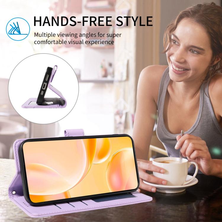 For Motorola Moto G15 / G15 Power Embossed Heart Dog RFID Blocking Wallet Leather Phone Case(Purple) - free shipping - PMC TechLife - Order now!