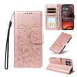 For Motorola Moto G15 / G15 Power Embossed Heart Dog RFID Blocking Wallet Leather Phone Case(Rose Gold) - free shipping - PMC TechLife - Order now!
