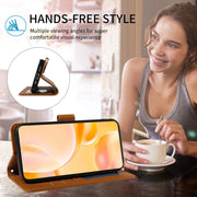 For Motorola Moto G56 5G / G66j Embossed Heart Dog RFID Blocking Wallet Leather Phone Case(Brown)