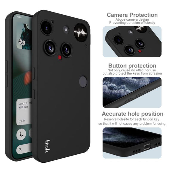 For Nothing phone 3 IMAK UC-3 Series Shockproof Frosted TPU Phone Case(Black)