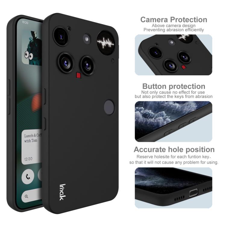 For Nothing phone 3 IMAK UC-3 Series Shockproof Frosted TPU Phone Case(Black)