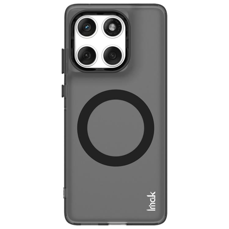 For Motorola Edge 60 Fusion IMAK Chocolate Series TPU + PET MagSafe Phone Case(Black)