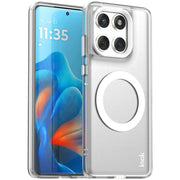 For Motorola Edge 60 Fusion IMAK Chocolate Series TPU + PET MagSafe Phone Case(White)