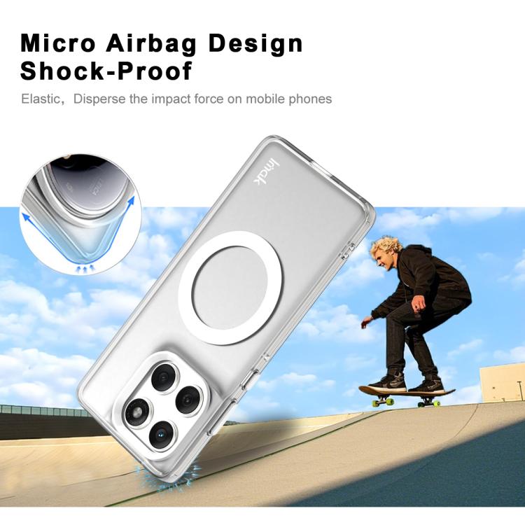 For Motorola Edge 60 Fusion IMAK Chocolate Series TPU + PET MagSafe Phone Case(White)