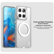For Motorola Edge 60 Fusion IMAK Chocolate Series TPU + PET MagSafe Phone Case(White)