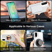 For Motorola Edge 60 Fusion IMAK Chocolate Series TPU + PET MagSafe Phone Case(White)