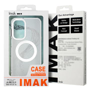 For Motorola Edge 60 Fusion IMAK Chocolate Series TPU + PET MagSafe Phone Case(White)