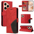 For Huawei Pura 80 5G Dual-color Splicing Flip Leather Phone Case(Red) - free shipping - PMC TechLife - Order now!