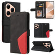 For Huawei Pura 80 5G Dual-color Splicing Flip Leather Phone Case(Black) - free shipping - PMC TechLife - Order now!