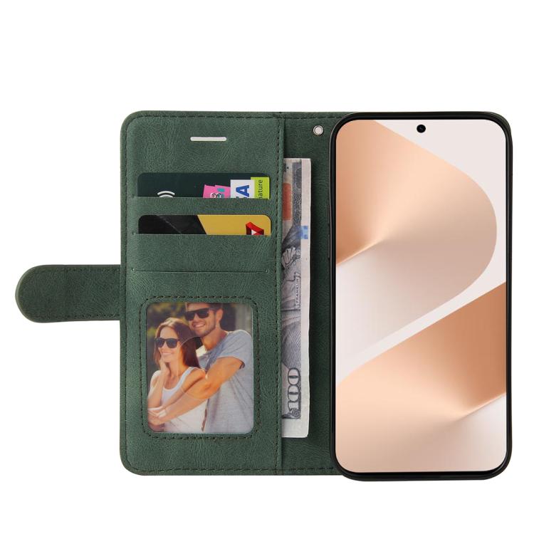 For Huawei Pura 80 5G Dual-color Splicing Flip Leather Phone Case(Green)