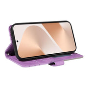 For Huawei Pura 80 5G Dual-color Splicing Flip Leather Phone Case(Purple)