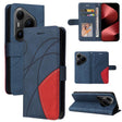 For Huawei Pura 80 Pro 5G Dual-color Splicing Flip Leather Phone Case(Blue) - free shipping - PMC TechLife - Order now!