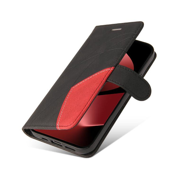 For Huawei Pura 80 Pro 5G Dual-color Splicing Flip Leather Phone Case(Black)
