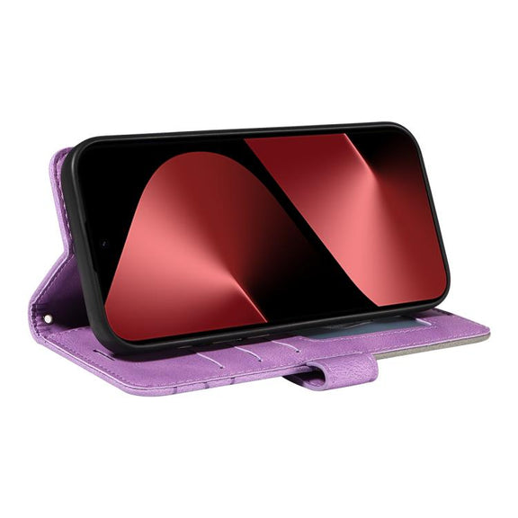 For Huawei Pura 80 Pro 5G Dual-color Splicing Flip Leather Phone Case(Purple)
