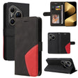 For Huawei Pura 80 Ultra 5G Dual-color Splicing Flip Leather Phone Case(Black) - free shipping - PMC TechLife - Order now!