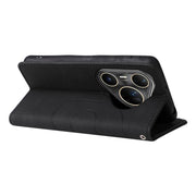 For Huawei Pura 80 Ultra 5G Dual-color Splicing Flip Leather Phone Case(Black)