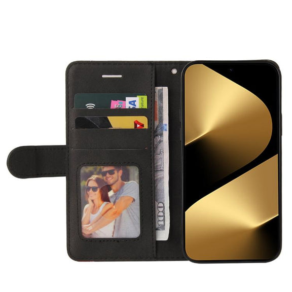For Huawei Pura 80 Ultra 5G Dual-color Splicing Flip Leather Phone Case(Black)