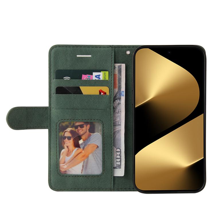 For Huawei Pura 80 Ultra 5G Dual-color Splicing Flip Leather Phone Case(Green)