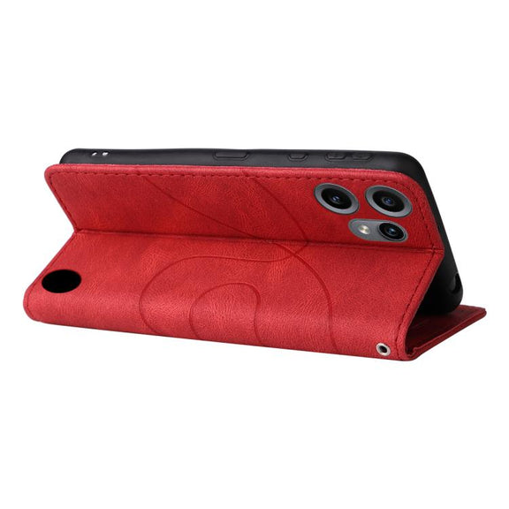 For Nothing CMF Phone 2 Pro Dual-color Splicing Flip Leather Phone Case(Red)
